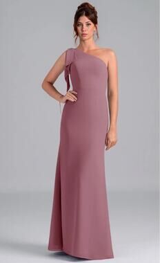 Azazie Rinna Wisteria Mermaid One Shoulder Women's Chiffon Dress. Size 10